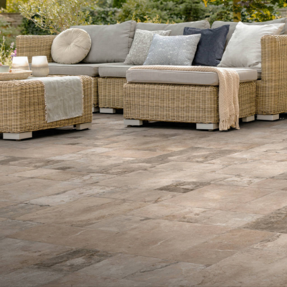 Modula Artesa Beige 100×100 αντιολισθητικό ματ πορσελανάτο πλακάκι rustic